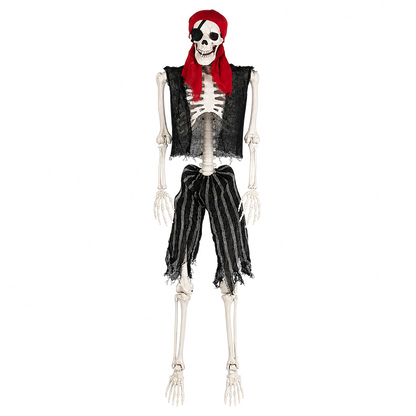 Life Size Pirate Skeleton Decor 166x38x17cm