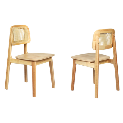 Rattan Dining Chairs Natural 50x45x79cm