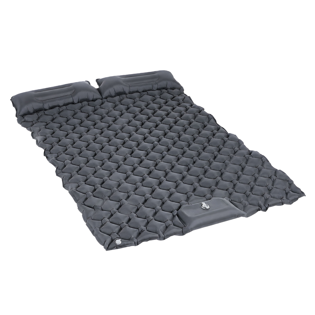 Camping Mattress Double Wide Grey 195x125x12.5cm