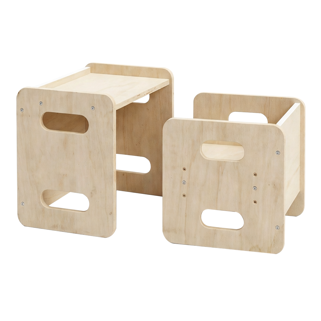 Kids Table Adjustable Chair Set 33.5x33x33cm
