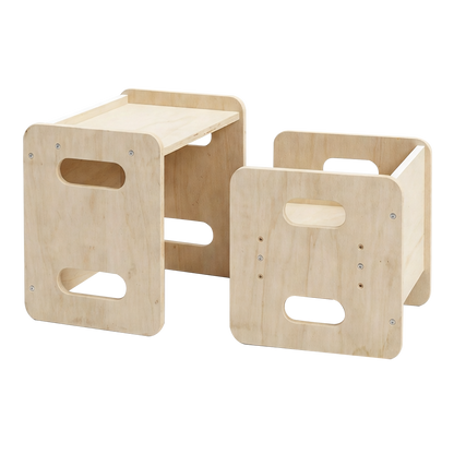 Kids Table Adjustable Chair Set 33.5x33x33cm