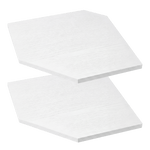 Corner Floating Wall Shelves 2 Pack White | HomeAndLiving