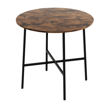 Round Dining Table 80cm Brown 80x80x76cm