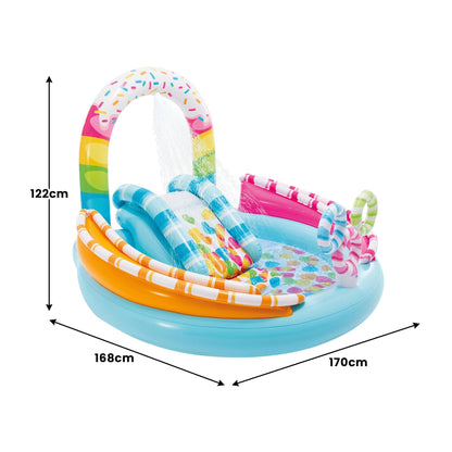Inflatable Play Centre With Slide 168x170x122cm