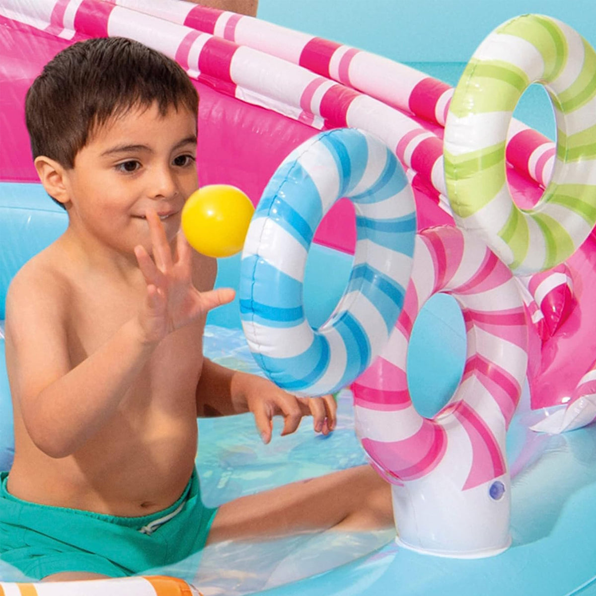 Inflatable Play Centre With Slide 168x170x122cm
