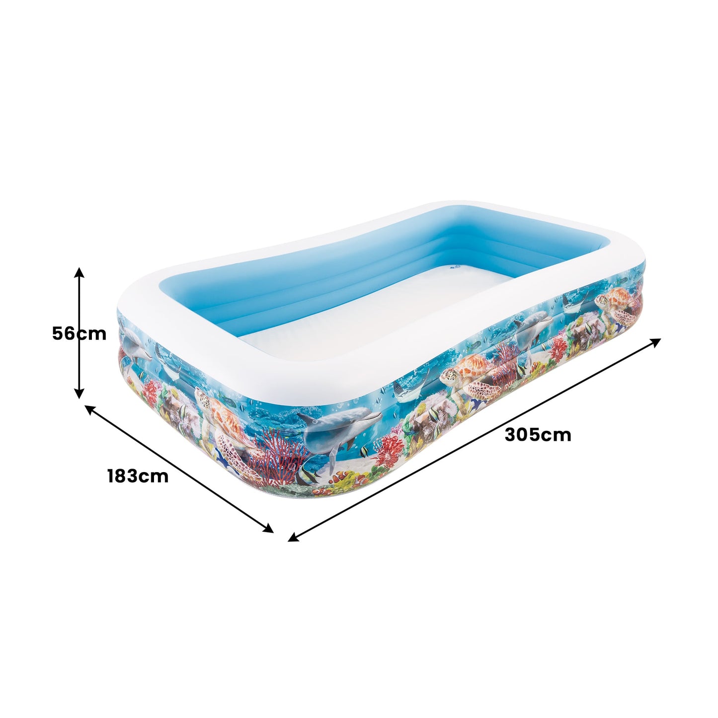 Inflatable Swim Center Sealife Pool Kids Family Water Play