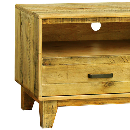 TV Cabinet with 3 Storage Drawers with Shelf Light Brown