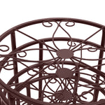 Elegant Bronze Metal Plant Stand for Indoor