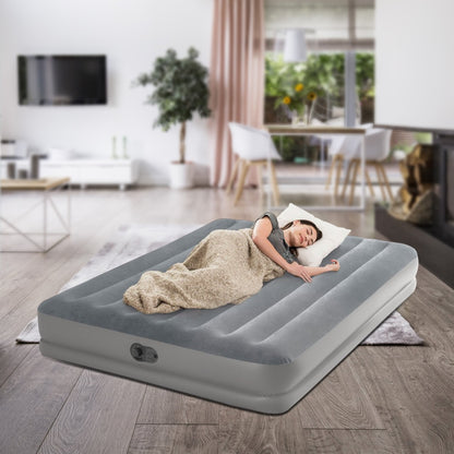 Queen Airbed Velvet Surface 152x30x203cm