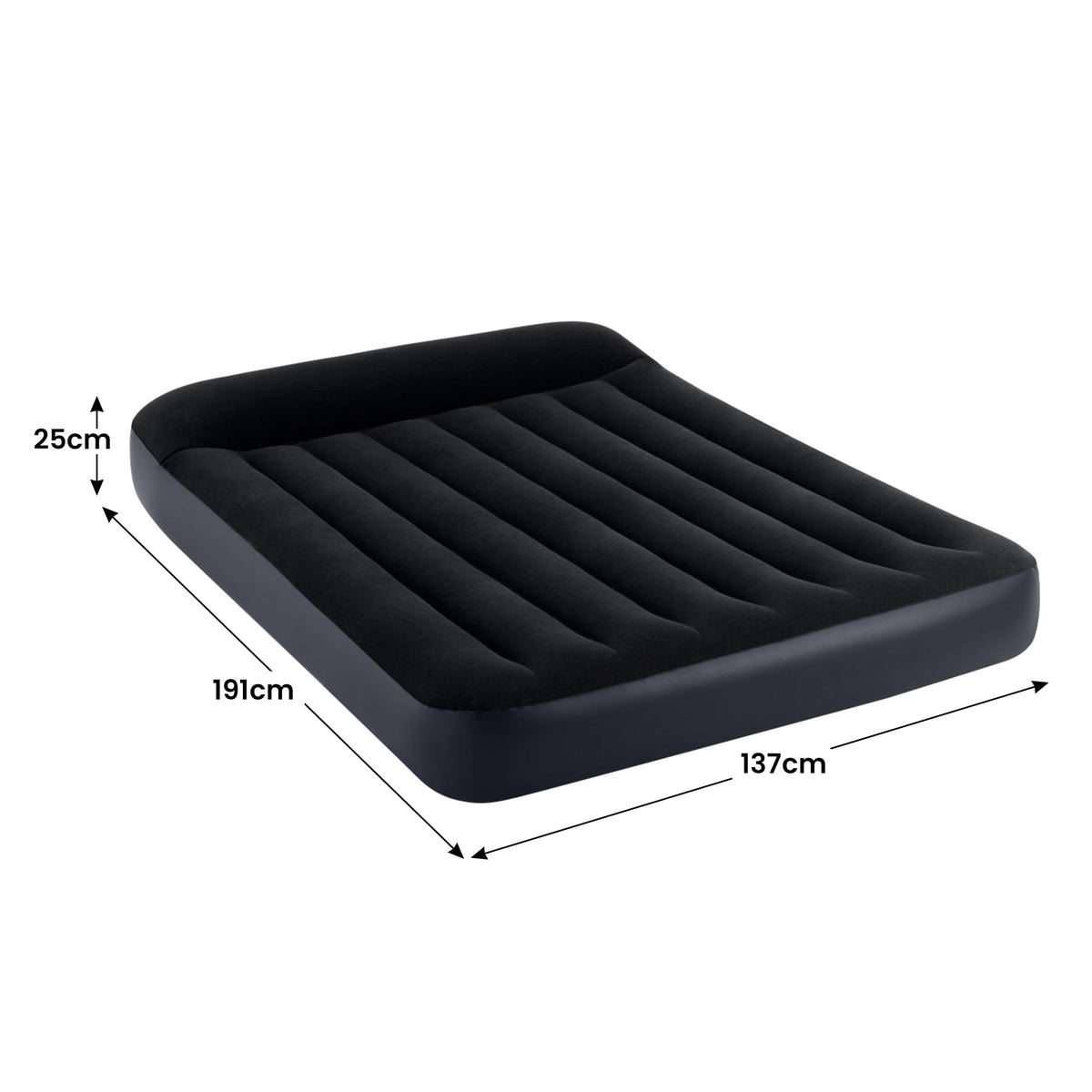 Velvet Airbed Pillow Rest 137x25x191cm