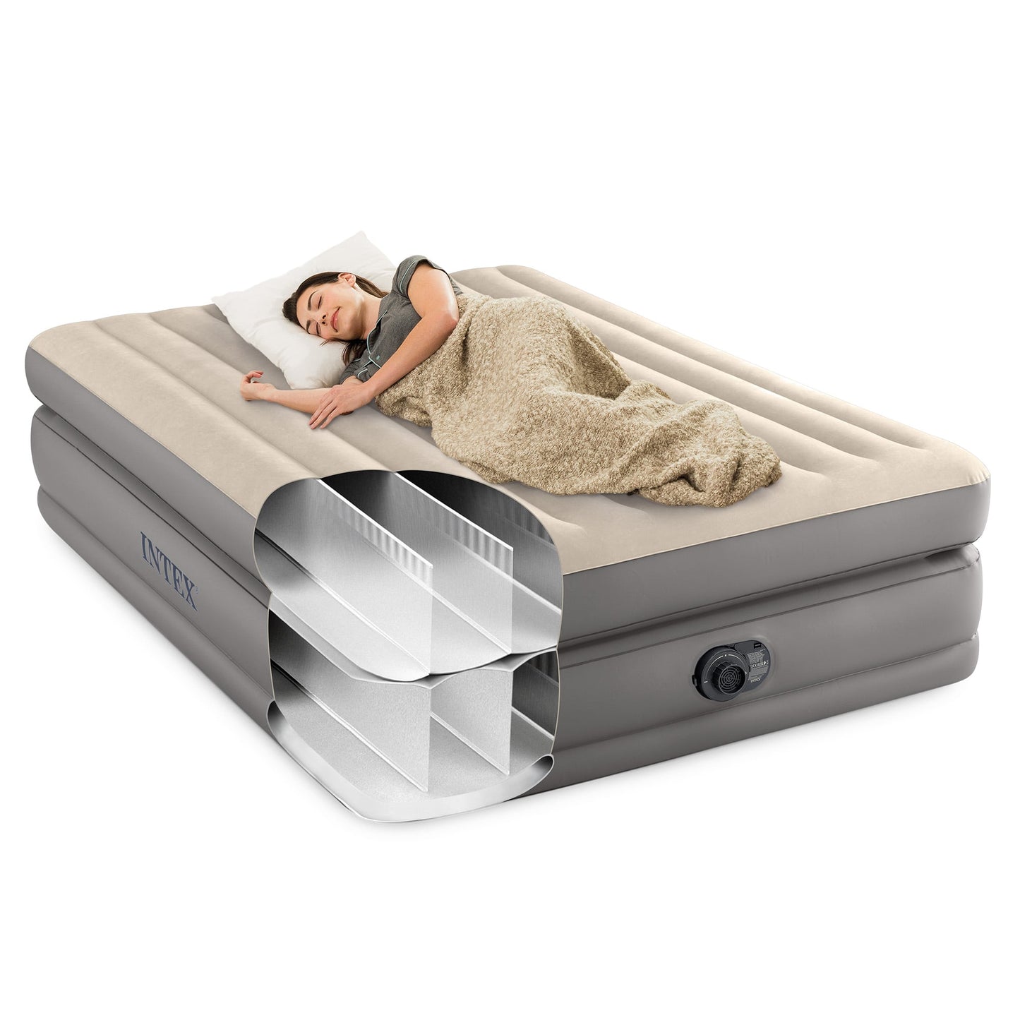 Dura-Beam Plus Queen Elevated Air Mattress 51cm Thickness