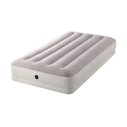 Cream Velvet Airbed Mattress 99x30x191cm