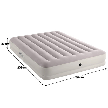 Queen Airbed Velvet Mid-Rise 152x30x203cm
