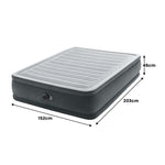 Queen Elevated Air Mattress Intex Dura-Beam Deluxe 46cm Thick Fiber-Tech