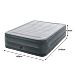 Dura-Beam Deluxe Queen Air Mattress 56cm High-Rise Fiber-Tech Comfort
