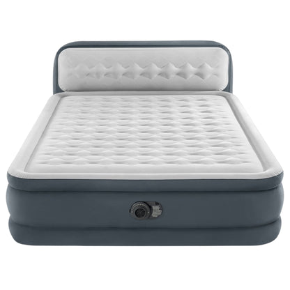 Dura-Beam Queen Air Mattress with Headboard 46cm Thickness-Tech Pump