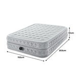 Dura-Beam Queen Air Mattress 51cm Air-Flow Fiber-Tech Pump