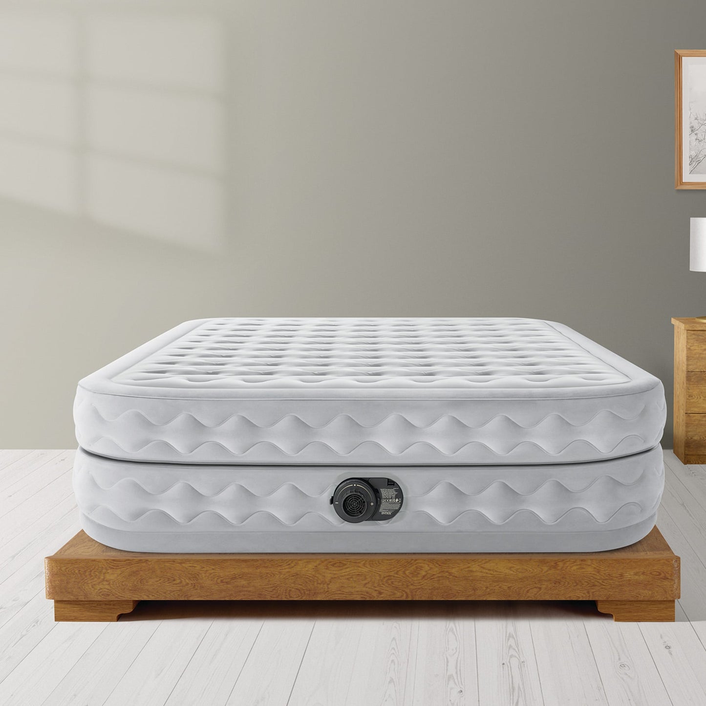 Dura-Beam Queen Air Mattress 51cm Air-Flow Fiber-Tech Pump