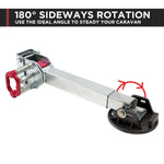 2x AL-KO 590mm Drop Down Stabiliser Leg Corner with Big Foot Support