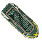 Seahawk 4 Inflatable Boat Set 4-Person Fishing Raft Oars Pump