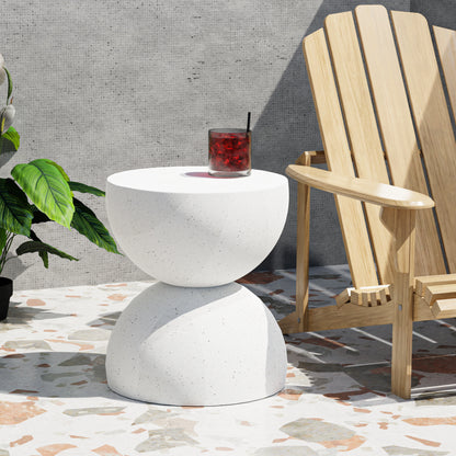 Ergonomic Side Table Terrazzo Coffee Tables Beige  High Back Support