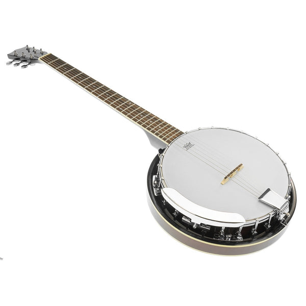  6-String Resonator Banjo -  Brown