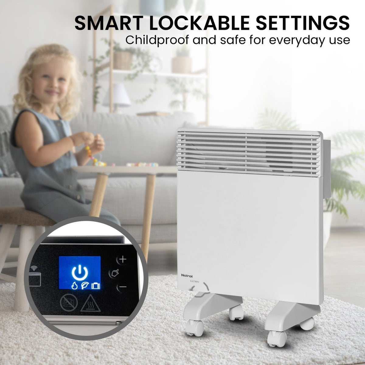 Electric Panel Heater With Wi-Fi Timer