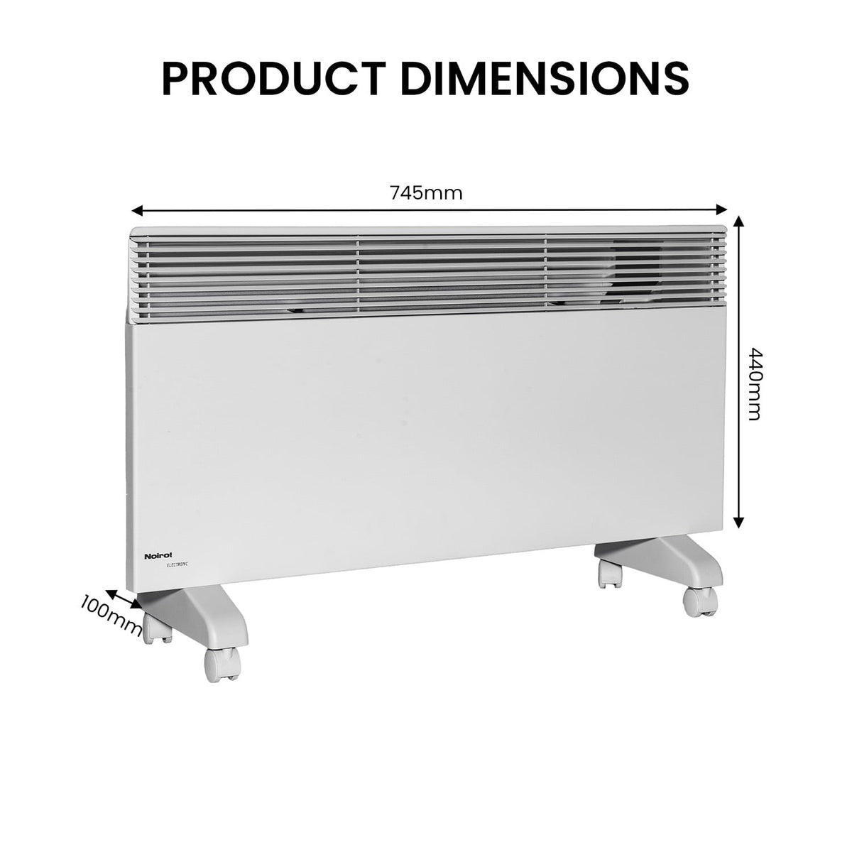 Electric Convection Heater WiFi 100x745x440cm