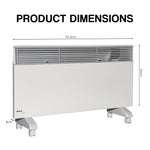 Noirot 2000W 7358-7 Electric Panel Heater with Castors Refurbished Unit
