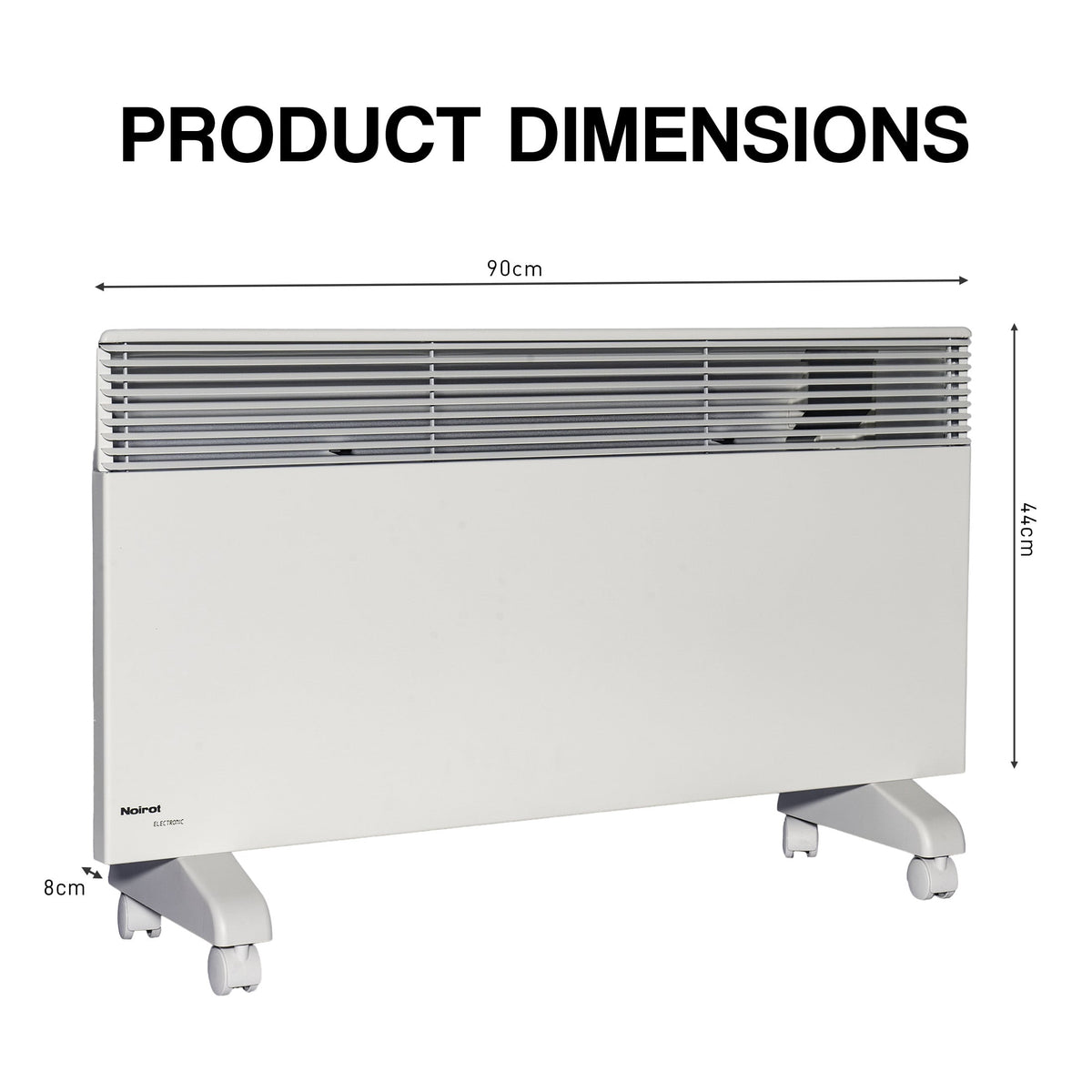 Noirot 2400W 7358-8 Electric Panel Heater Refurbished Wall Mounted