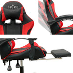 Spire Zinc Adjustable Red & Black Ergonomic Gaming Office Chair