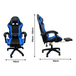 Spire Zinc Adjustable Blue & Black Ergonomic Gaming Office Chair