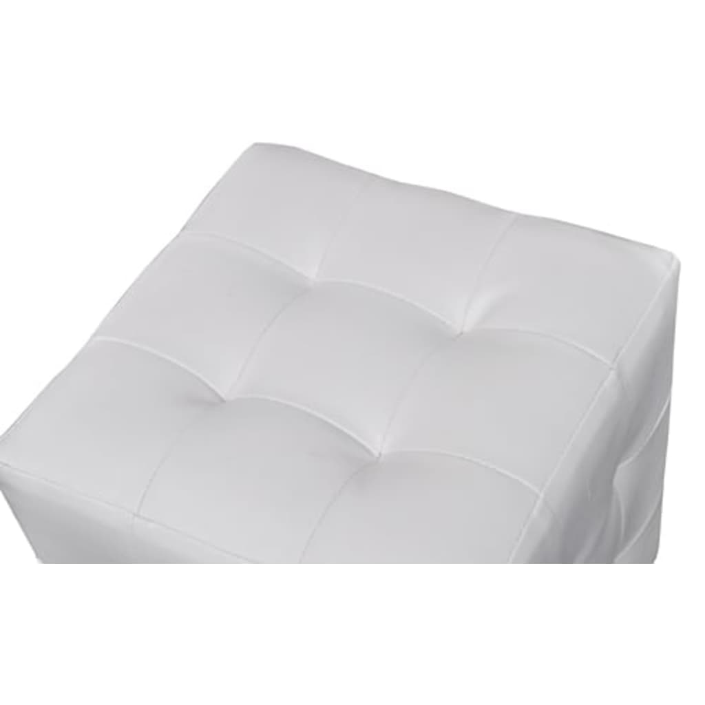 2 x Cubed stool white