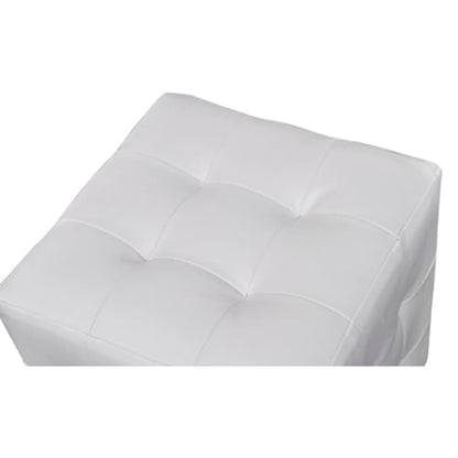 2 x Cubed stool white