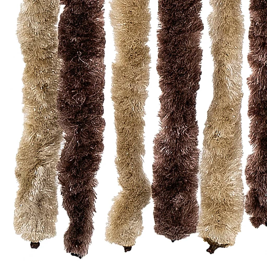 Insect Curtain Beige and Light Brown 2  Chenille S