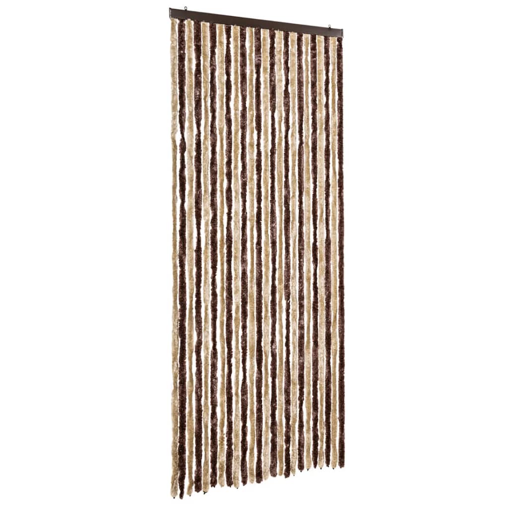Insect Curtain Beige and Light Brown 2  Chenille M