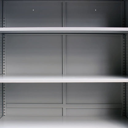 Office Cabinet with 2 Doors Steel Grey