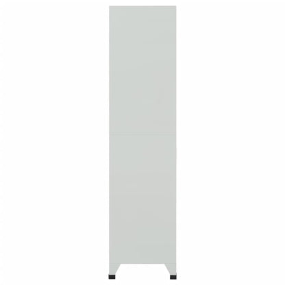 Locker Cabinet with 6 Compartments Steel Grey