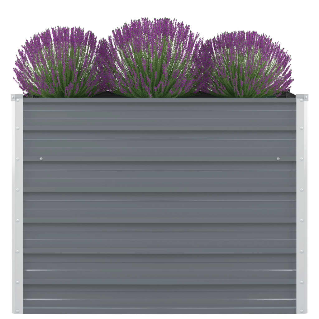 Raised Garden Bed - Galvanised Steel Grey