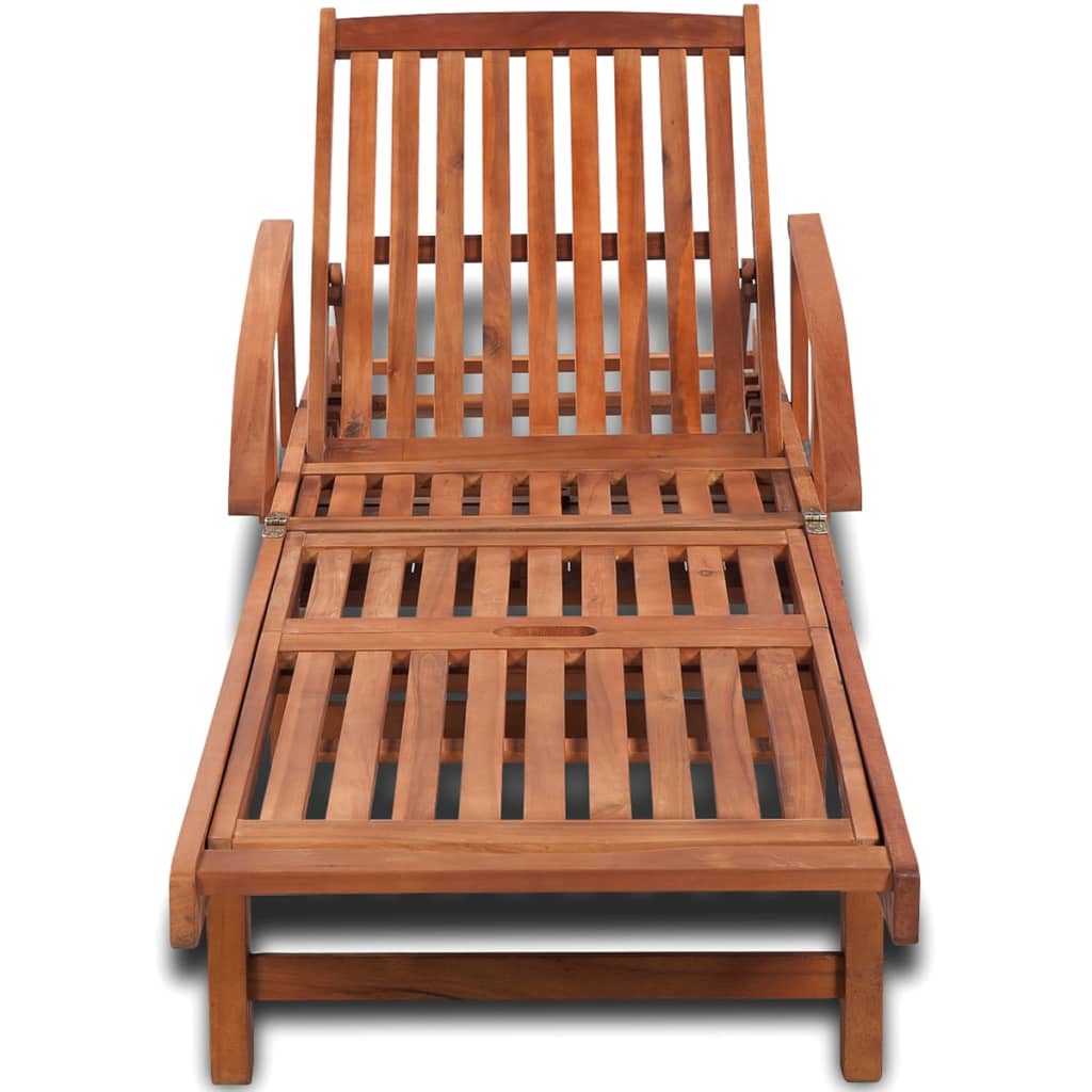 Sun Lounger Solid Acacia Wood - 31×27cm
