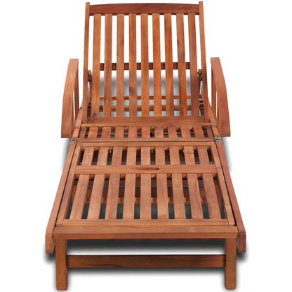 Sun Lounger Solid Acacia Wood - 31×27cm
