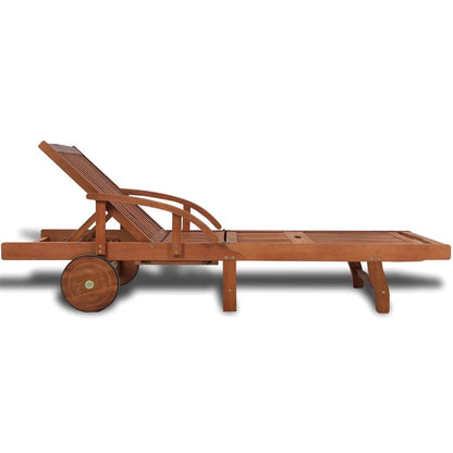 Sun Lounger Solid Acacia Wood - 31×27cm