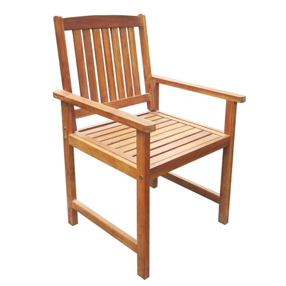 7 Piece Outdoor Dining Set Solid Acacia Wood