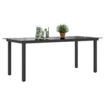 Garden Table Aluminium and Glass