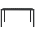 Garden Table Aluminium and WPC
