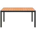 Garden Table Brown - Aluminium and WPC