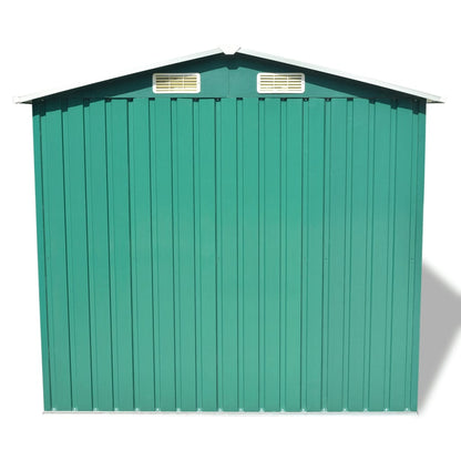 Garden Storage Shed Green Metal