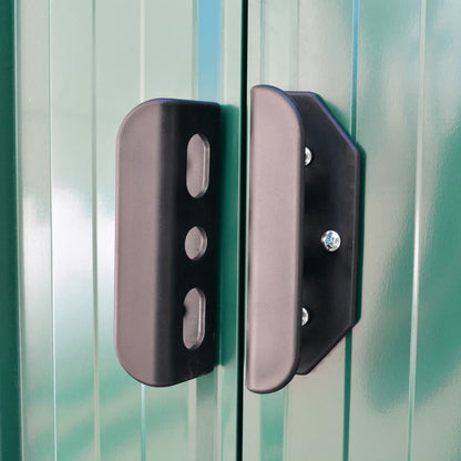 Garden Storage Shed Green Metal