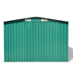 Garden Storage Shed Green Metal