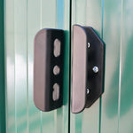 Garden Storage Shed Green Metal
